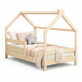 Cama Infantil Casa em Pinho Maciço Natural 90 x 190 cm